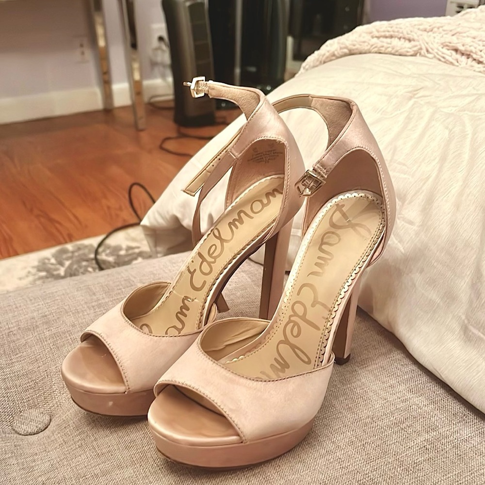 Sam Edelman Cream Pink Heels